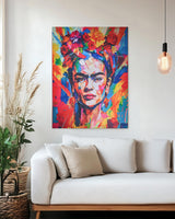 Exquisite Rugs Exquisite Rugs Frida Kahlo X Exquisite Rugs Handmade Polyester in 6965 Red/Multi 9' x 6' Area Rug