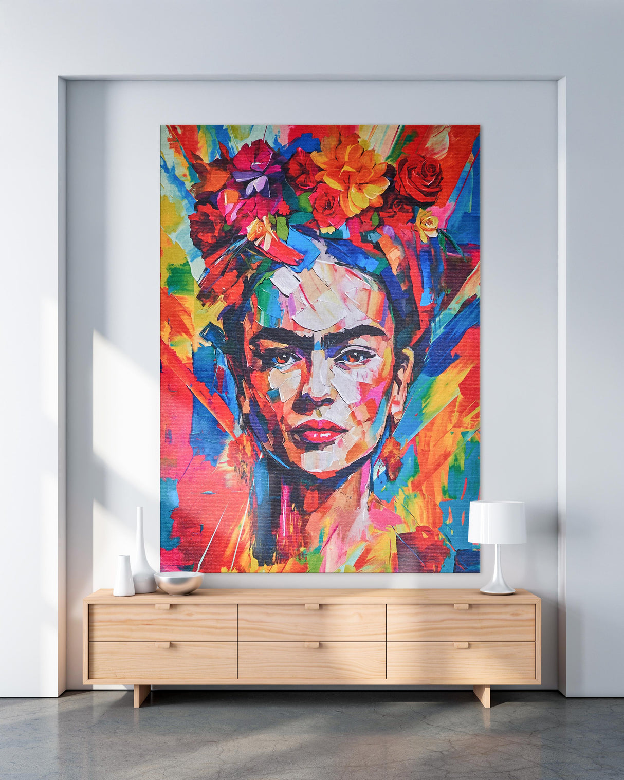 Exquisite Rugs Exquisite Rugs Frida Kahlo X Exquisite Rugs Handmade Polyester in 6965 Red/Multi 9' x 6' Area Rug