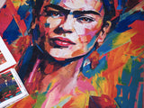 Exquisite Rugs Exquisite Rugs Frida Kahlo X Exquisite Rugs Handmade Polyester in 6965 Red/Multi 9' x 6' Area Rug