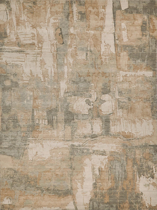 Exquisite Rugs Exquisite Rugs Infinity Handmade Wool/Nylon in 7130 Silver/Beige 10' x 14' Area Rug