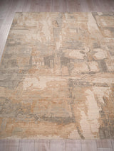 Exquisite Rugs Exquisite Rugs Infinity Handmade Wool/Nylon in 7130 Silver/Beige 10' x 14' Area Rug