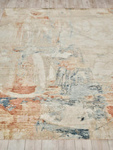 Exquisite Rugs Exquisite Rugs Infinity Handmade Wool/Nylon in 7132 Ivory/Blue/Terracotta 9' x 12' Area Rug
