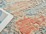 Exquisite Rugs Exquisite Rugs Infinity Handmade Wool/Nylon in 7132 Ivory/Blue/Terracotta 9' x 12' Area Rug