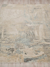 Exquisite Rugs Exquisite Rugs Infinity Handmade Wool/Nylon in 7134 Ivory/Blue/Terracotta 10' x 14' Area Rug