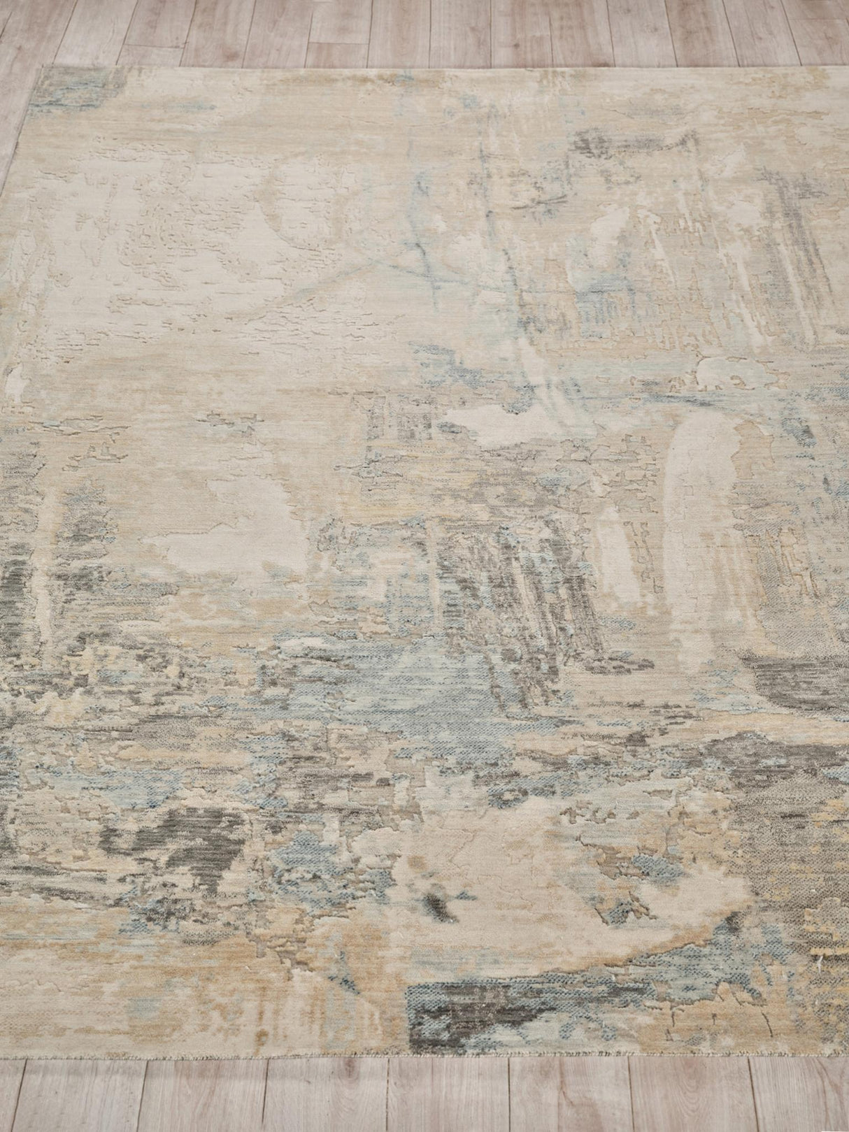 Exquisite Rugs Exquisite Rugs Infinity Handmade Wool/Nylon in 7134 Ivory/Blue/Terracotta 12' x 15' Area Rug