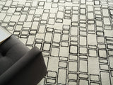 Exquisite Rugs Exquisite Rugs Soho Handmade Hand Tufted New Zealand Wool 7135 Ivory/Black 12' x 15' Area Rug
