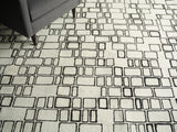 Exquisite Rugs Exquisite Rugs Soho Handmade Hand Tufted New Zealand Wool 7135 Ivory/Black 9' x 12' Area Rug