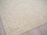 Exquisite Rugs Exquisite Rugs Soho Handmade Hand Tufted New Zealand Wool 7136 Beige/Ivory 12' x 15' Area Rug