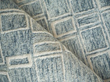 Exquisite Rugs Exquisite Rugs Soho Handmade Hand Tufted New Zealand Wool 7137 Blue/Ivory 8' x 10' Area Rug