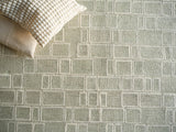 Exquisite Rugs Exquisite Rugs Soho Handmade Hand Tufted New Zealand Wool Green/Ivory 6' x 9' Area Rug