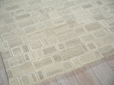 Exquisite Rugs Exquisite Rugs Soho Handmade Hand Tufted New Zealand Wool Beige/Ivory 4' x 6' Area Rug