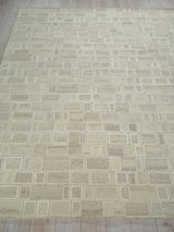 Exquisite Rugs Exquisite Rugs Soho Handmade Hand Tufted New Zealand Wool Beige/Ivory 6' x 9' Area Rug