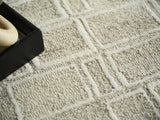 Exquisite Rugs Exquisite Rugs Soho Handmade Hand Tufted New Zealand Wool Beige/Ivory 6' x 9' Area Rug