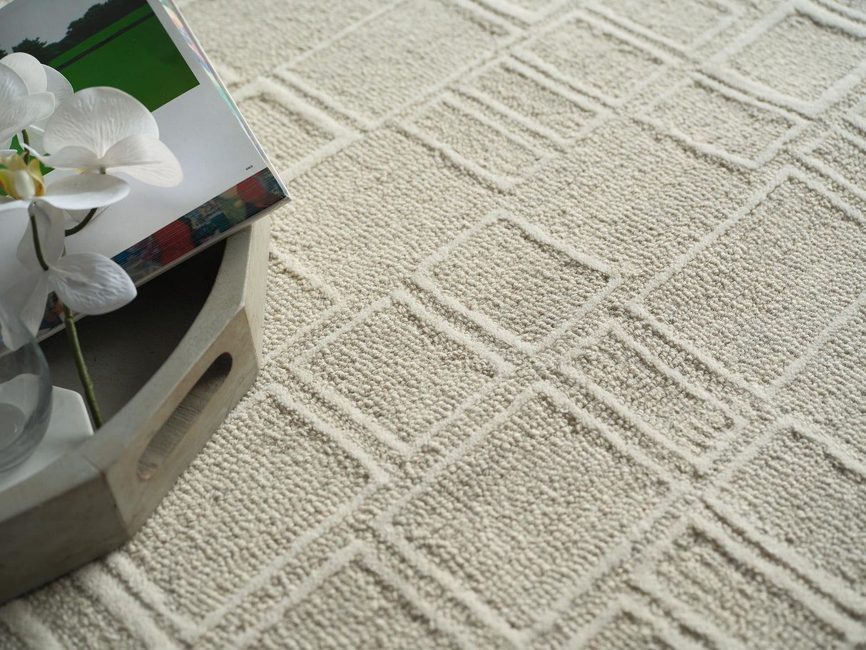 Exquisite Rugs Exquisite Rugs Soho Handmade Hand Tufted New Zealand Wool 7140 Silver/Ivory 6' x 9' Area Rug