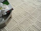 Exquisite Rugs Exquisite Rugs Soho Handmade Hand Tufted New Zealand Wool 7140 Silver/Ivory 6' x 9' Area Rug