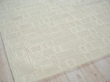 Exquisite Rugs Exquisite Rugs Soho Handmade Hand Tufted New Zealand Wool 7140 Silver/Ivory 8' x 10' Area Rug