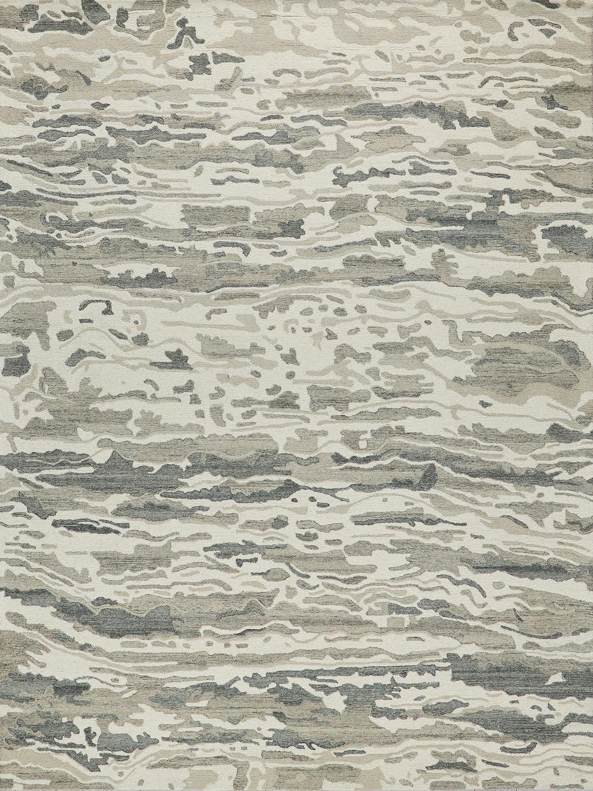 Exquisite Rugs Exquisite Rugs Cortero Handmade Hand Tufted New Zealand Wool 7156 Gray/Ivory 9' x 12' Area Rug