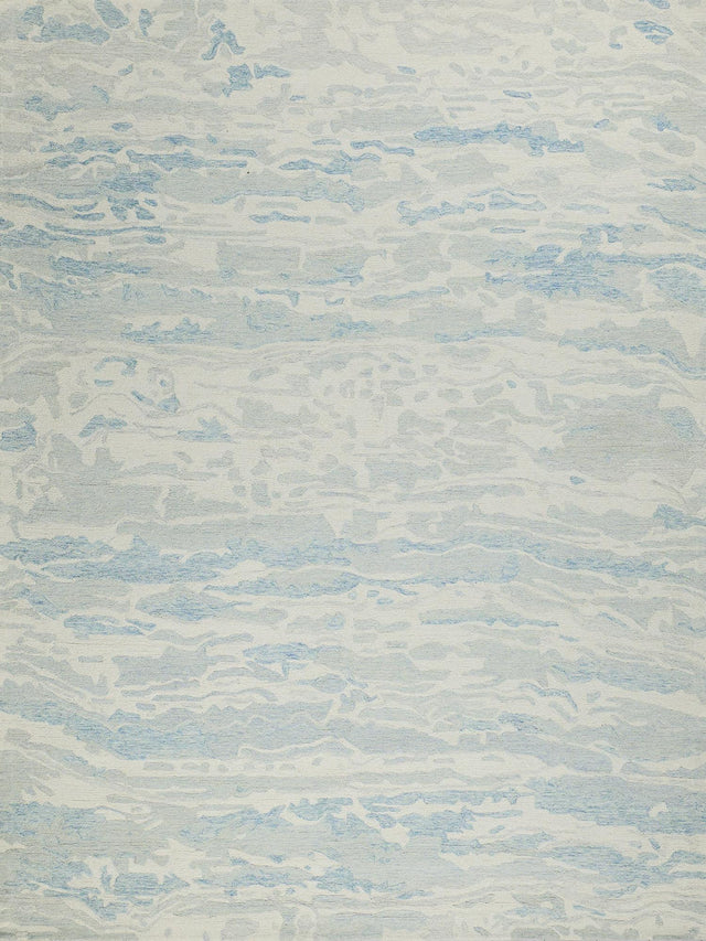 Exquisite Rugs Exquisite Rugs Cortero Handmade Hand Tufted New Zealand Wool Blue/Ivory 6' x 9' Area Rug