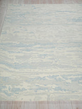 Exquisite Rugs Exquisite Rugs Cortero Handmade Hand Tufted New Zealand Wool Blue/Ivory 6' x 9' Area Rug