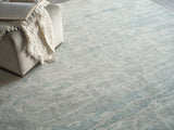Exquisite Rugs Exquisite Rugs Cortero Handmade Hand Tufted New Zealand Wool Blue/Ivory 6' x 9' Area Rug