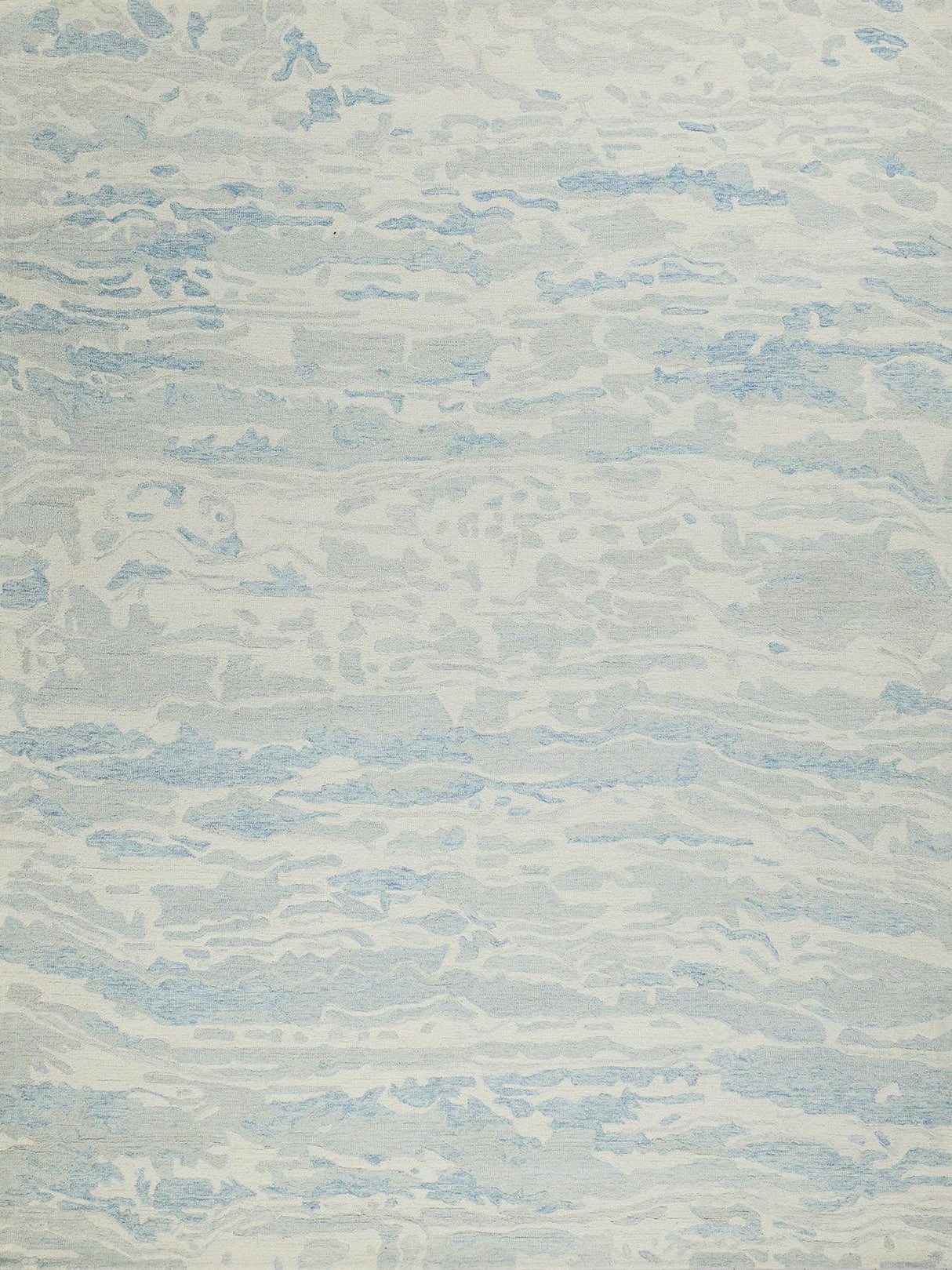Exquisite Rugs Exquisite Rugs Cortero Handmade Hand Tufted New Zealand Wool Blue/Ivory 8' x 10' Area Rug