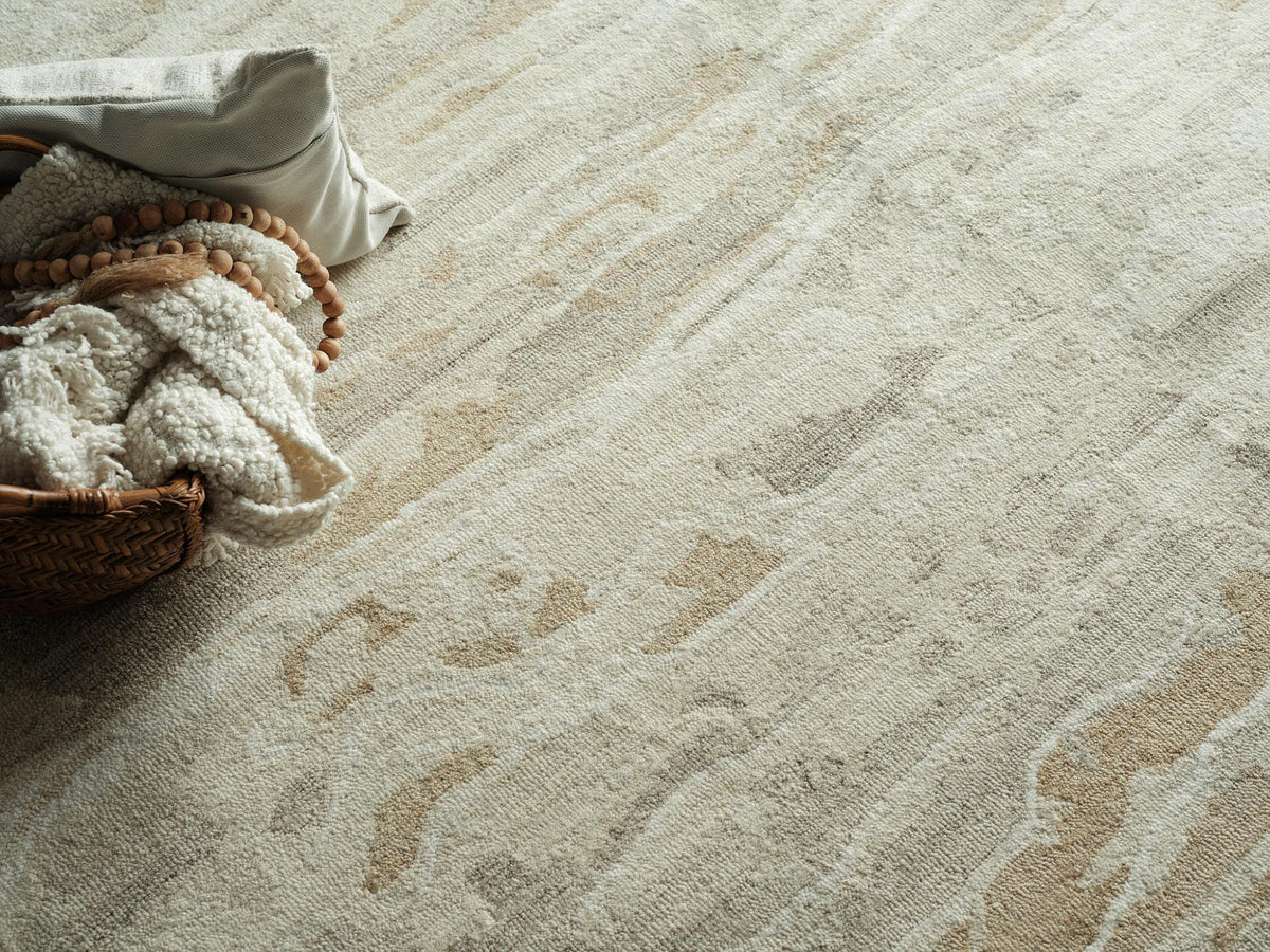 Exquisite Rugs Exquisite Rugs Cortero Handmade Hand Tufted New Zealand Wool 7158 Gold/Ivory 12' x 15' Area Rug