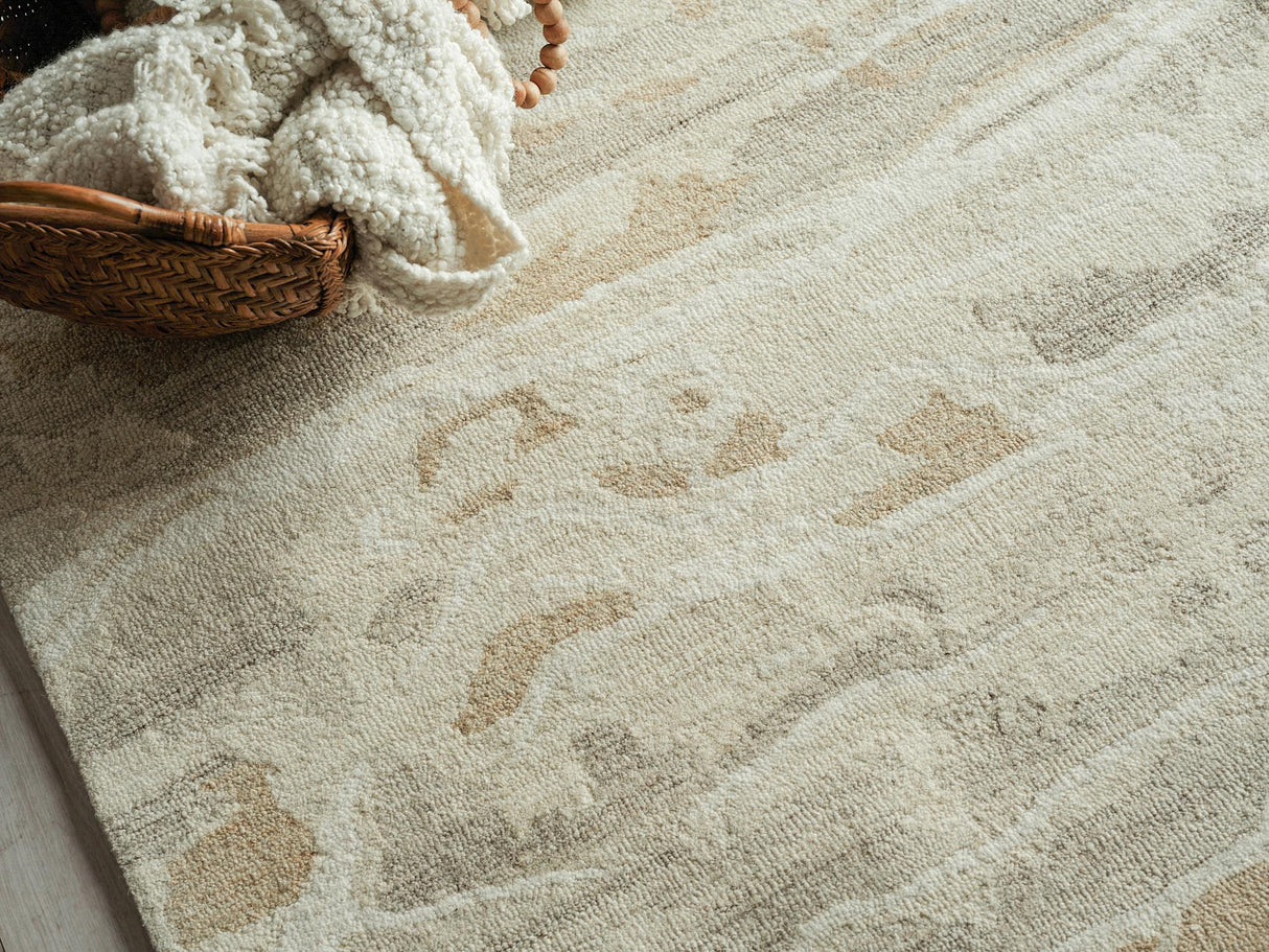 Exquisite Rugs Exquisite Rugs Cortero Handmade Hand Tufted New Zealand Wool 7158 Gold/Ivory 12' x 15' Area Rug