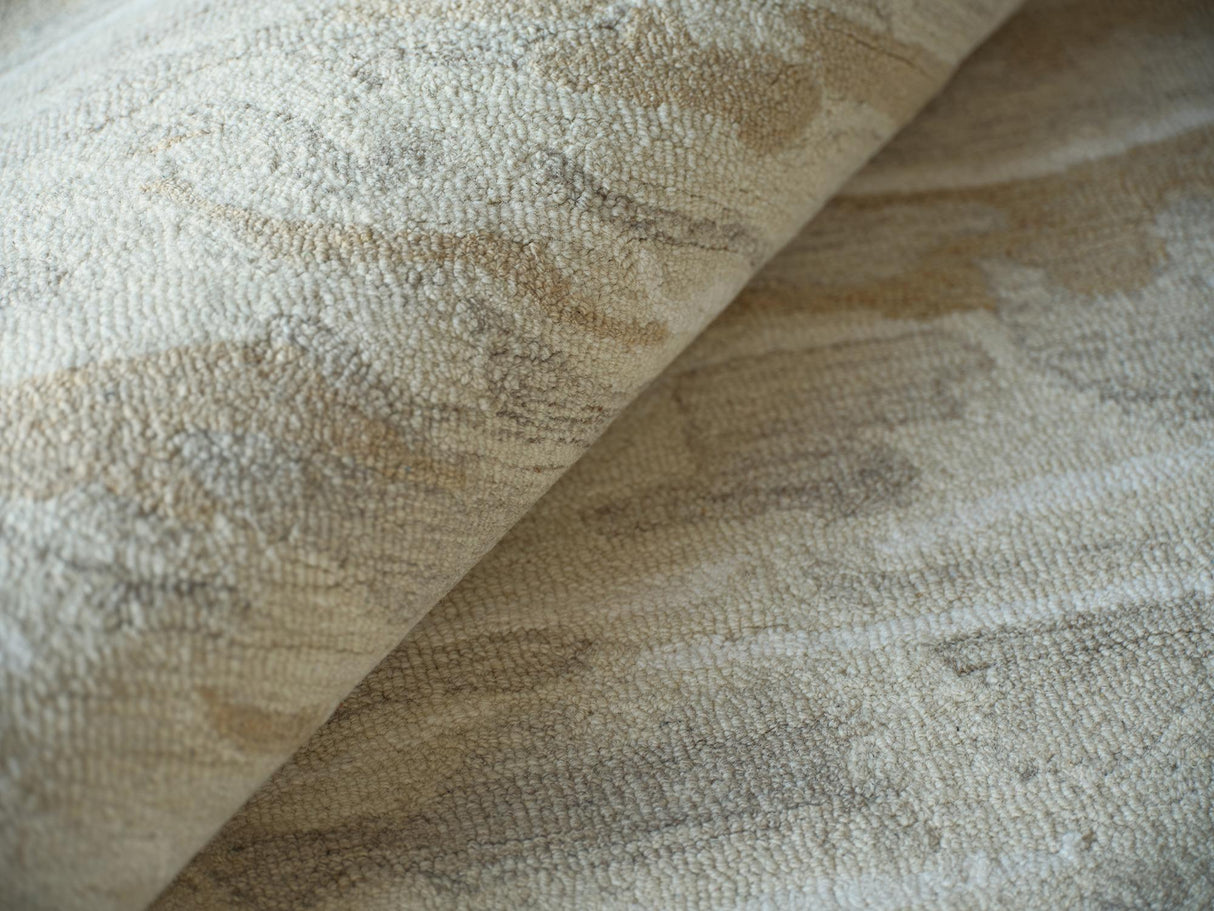 Exquisite Rugs Exquisite Rugs Cortero Handmade Hand Tufted New Zealand Wool 7158 Gold/Ivory 6' x 9' Area Rug