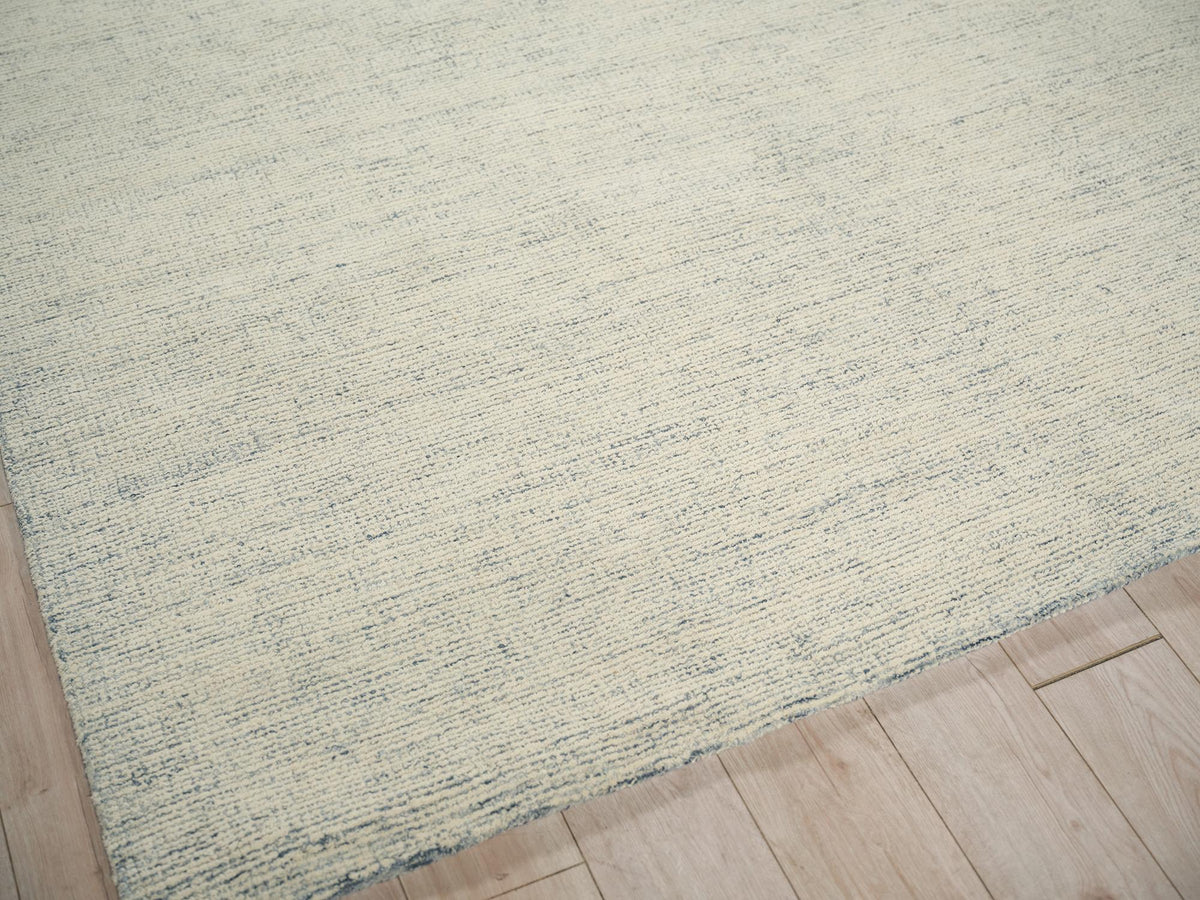 Exquisite Rugs Exquisite Rugs Elements Handmade Hand Tufted New Zealand Wool 7167 Blue/Ivory 9' x 12' Area Rug