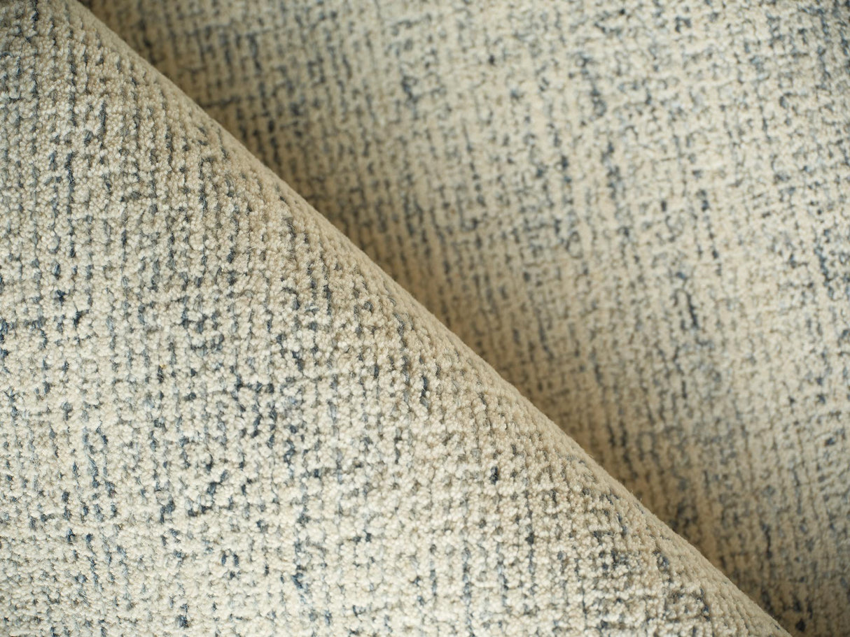 Exquisite Rugs Exquisite Rugs Elements Handmade Hand Tufted New Zealand Wool 7167 Blue/Ivory 9' x 12' Area Rug