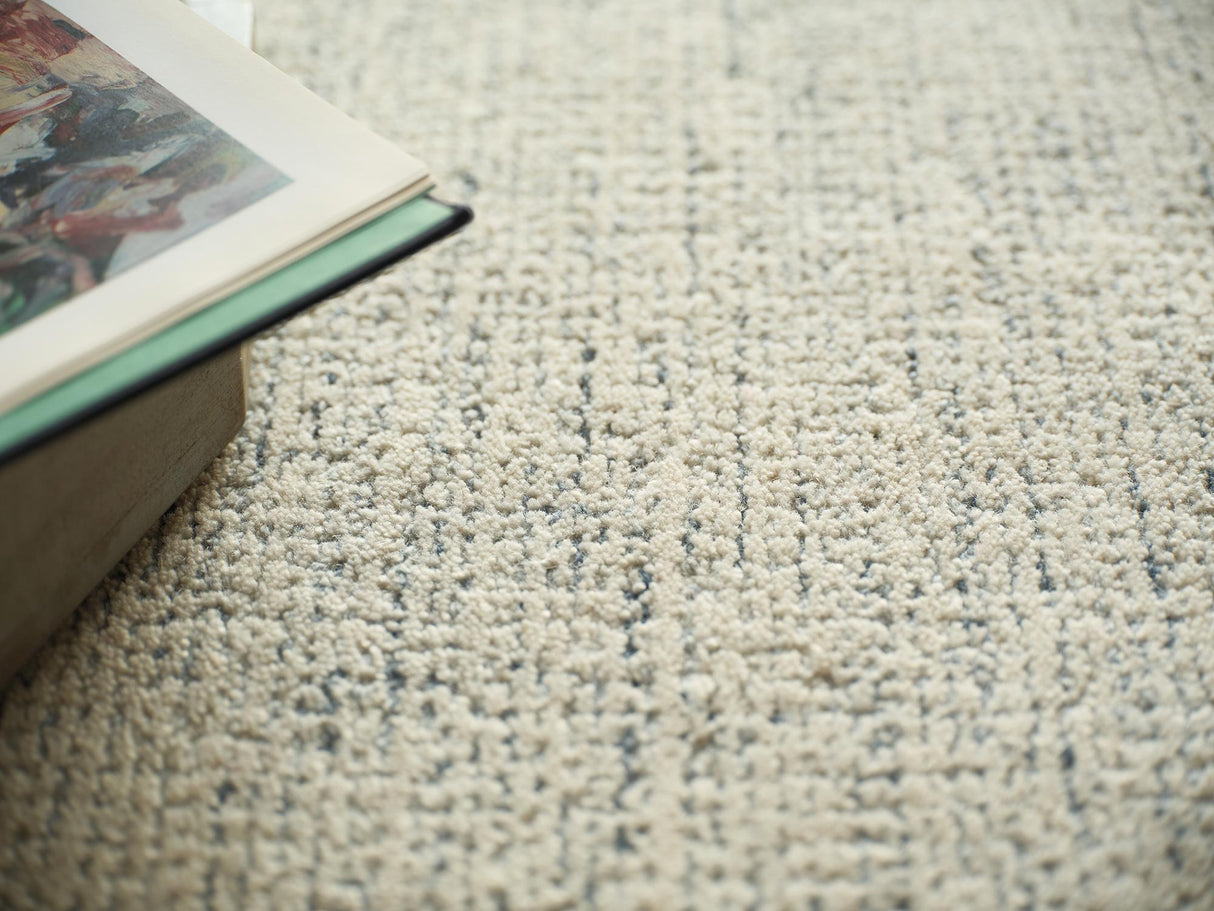 Exquisite Rugs Exquisite Rugs Elements Handmade Hand Tufted New Zealand Wool 7167 Blue/Ivory 9' x 12' Area Rug