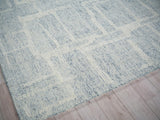 Exquisite Rugs Exquisite Rugs Breckenridge Handmade Hand Tufted New Zealand Wool 7170 Blue/Ivory 8' x 10' Area Rug