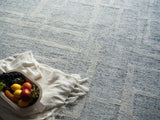 Exquisite Rugs Exquisite Rugs Breckenridge Handmade Hand Tufted New Zealand Wool 7170 Blue/Ivory 9' x 12' Area Rug