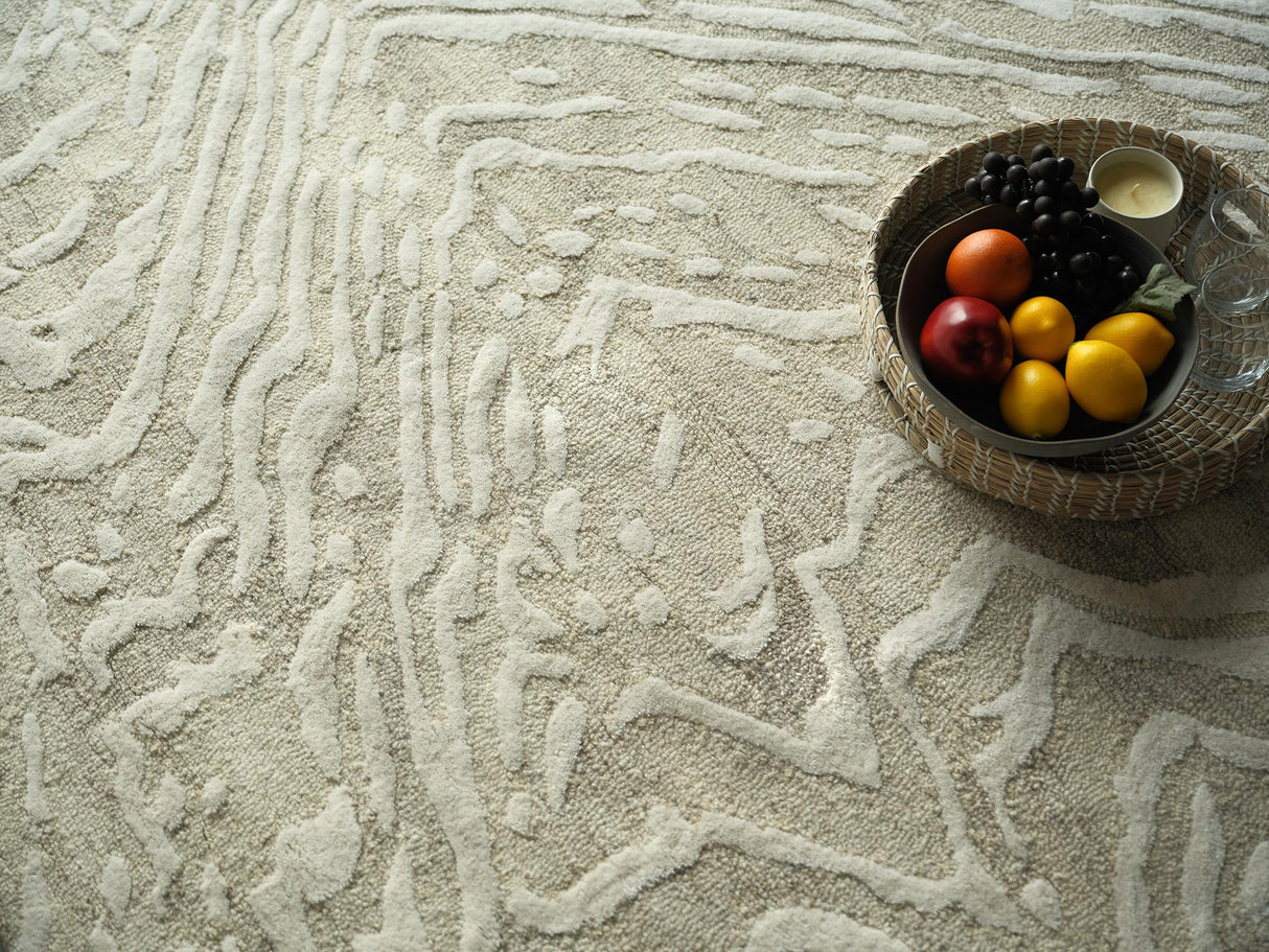 Exquisite Rugs Exquisite Rugs Entro Handmade New Zealand Wool 7180 Beige/Ivory 12' x 15' Area Rug