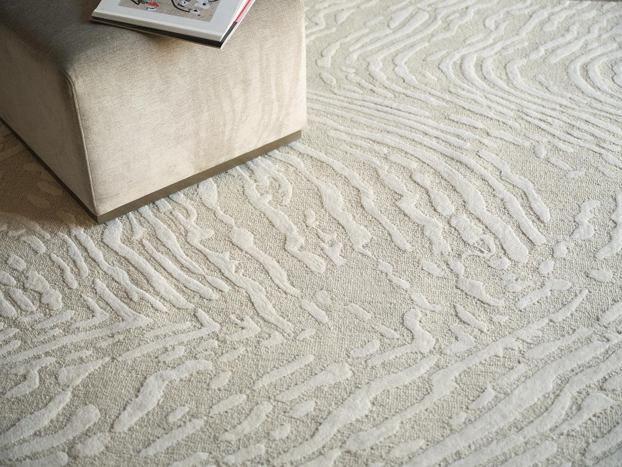 Exquisite Rugs Exquisite Rugs Entro Handmade New Zealand Wool 7181 Silver/Ivory 10' x 14' Area Rug