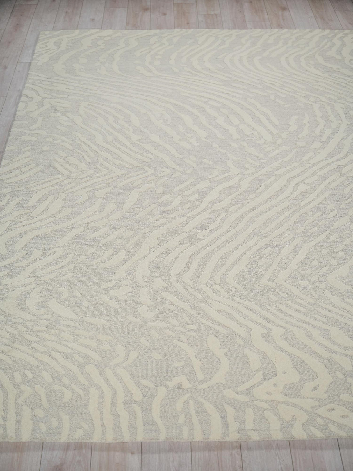 Exquisite Rugs Exquisite Rugs Entro Handmade New Zealand Wool 7181 Silver/Ivory 8' x 10' Area Rug