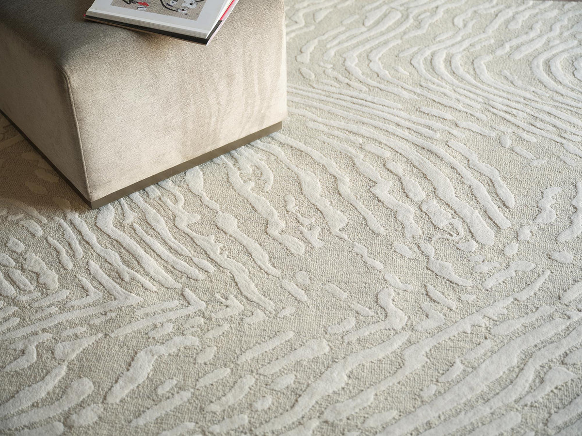 Exquisite Rugs Exquisite Rugs Entro Handmade New Zealand Wool 7181 Silver/Ivory 8' x 10' Area Rug