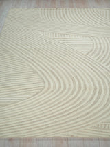 Exquisite Rugs Exquisite Rugs Entro Handmade New Zealand Wool 7183 Beige/Ivory 4' x 6' Area Rug