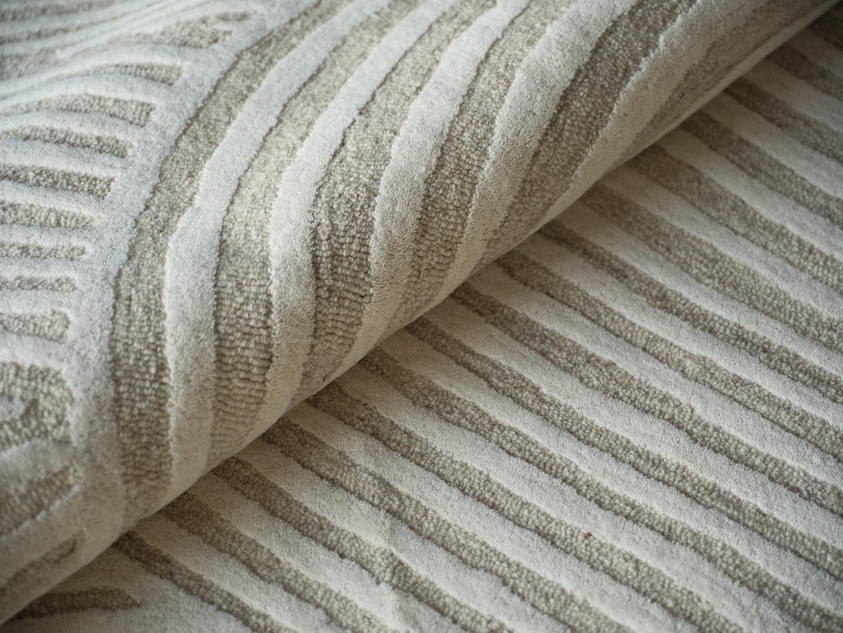 Exquisite Rugs Exquisite Rugs Entro Handmade New Zealand Wool 7183 Beige/Ivory 4' x 6' Area Rug