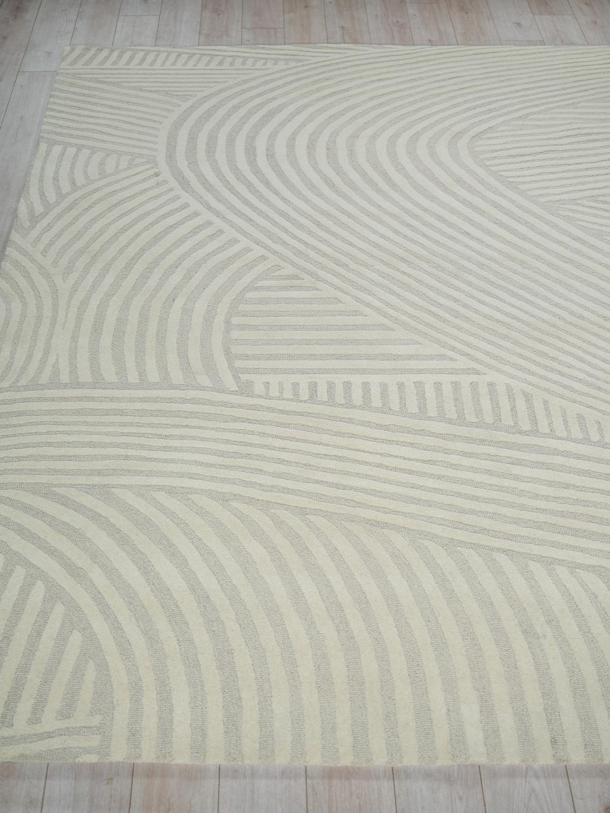 Exquisite Rugs Exquisite Rugs Entro Handmade New Zealand Wool 7184 Silver/Ivory 10' x 14' Area Rug