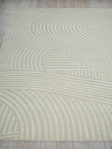 Exquisite Rugs Exquisite Rugs Entro Handmade New Zealand Wool 7184 Silver/Ivory 10' x 14' Area Rug