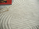 Exquisite Rugs Exquisite Rugs Entro Handmade New Zealand Wool 7184 Silver/Ivory 10' x 14' Area Rug