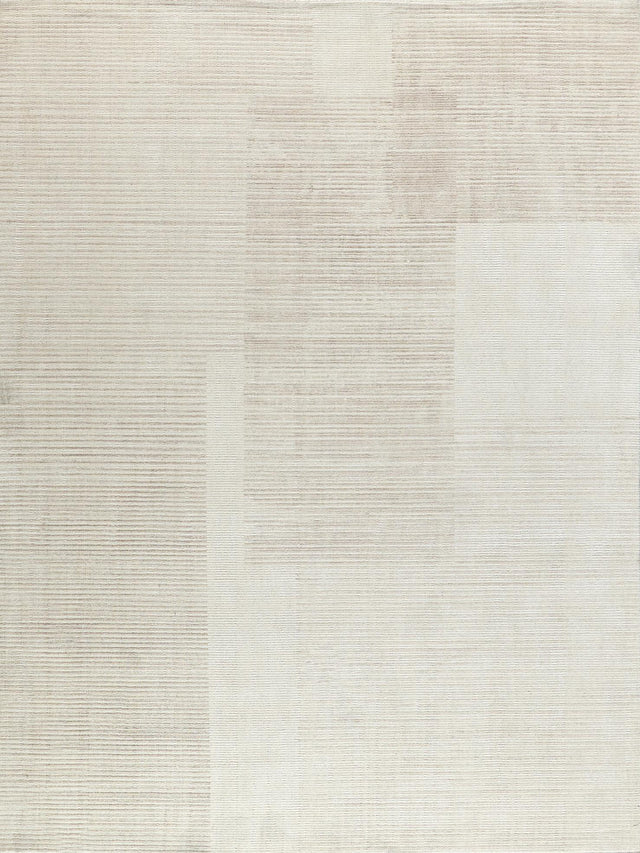Exquisite Rugs Exquisite Rugs Cantori Handmade Wool/Bamboo Silk in 7199 Ivory/Light Beige 4' x 6' Area Rug