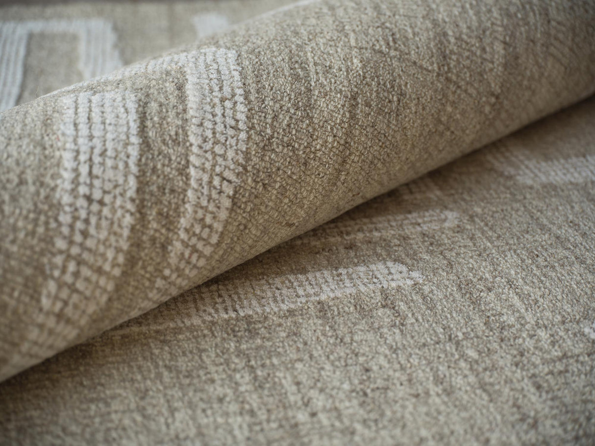 Exquisite Rugs Exquisite Rugs Breckenridge Handmade Hand Tufted New Zealand Wool 7204 Beige/Ivory 14' x 18' Area Rug