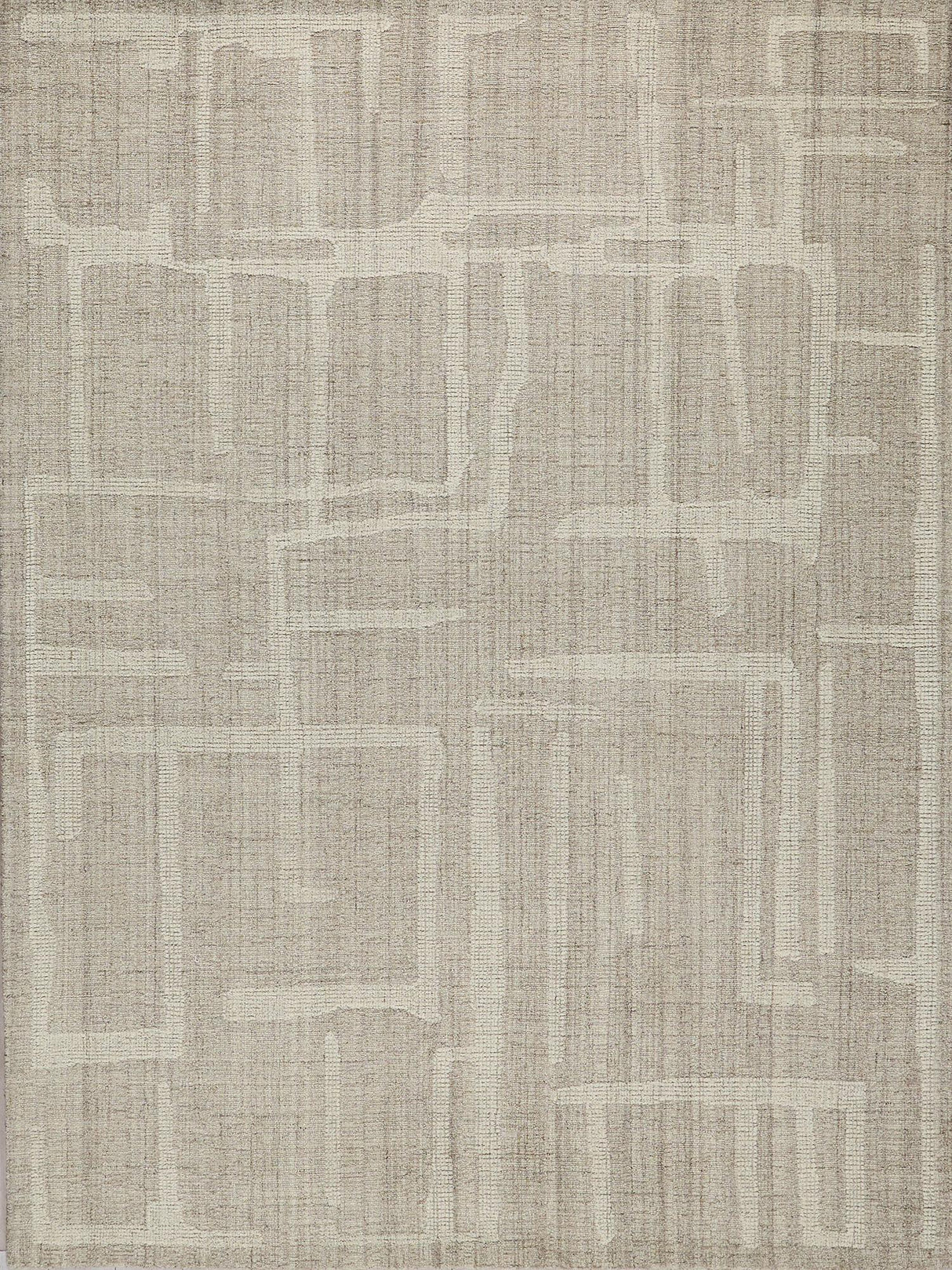 Exquisite Rugs Exquisite Rugs Breckenridge Handmade Hand Tufted New Zealand Wool 7204 Beige/Ivory 6' x 9' Area Rug
