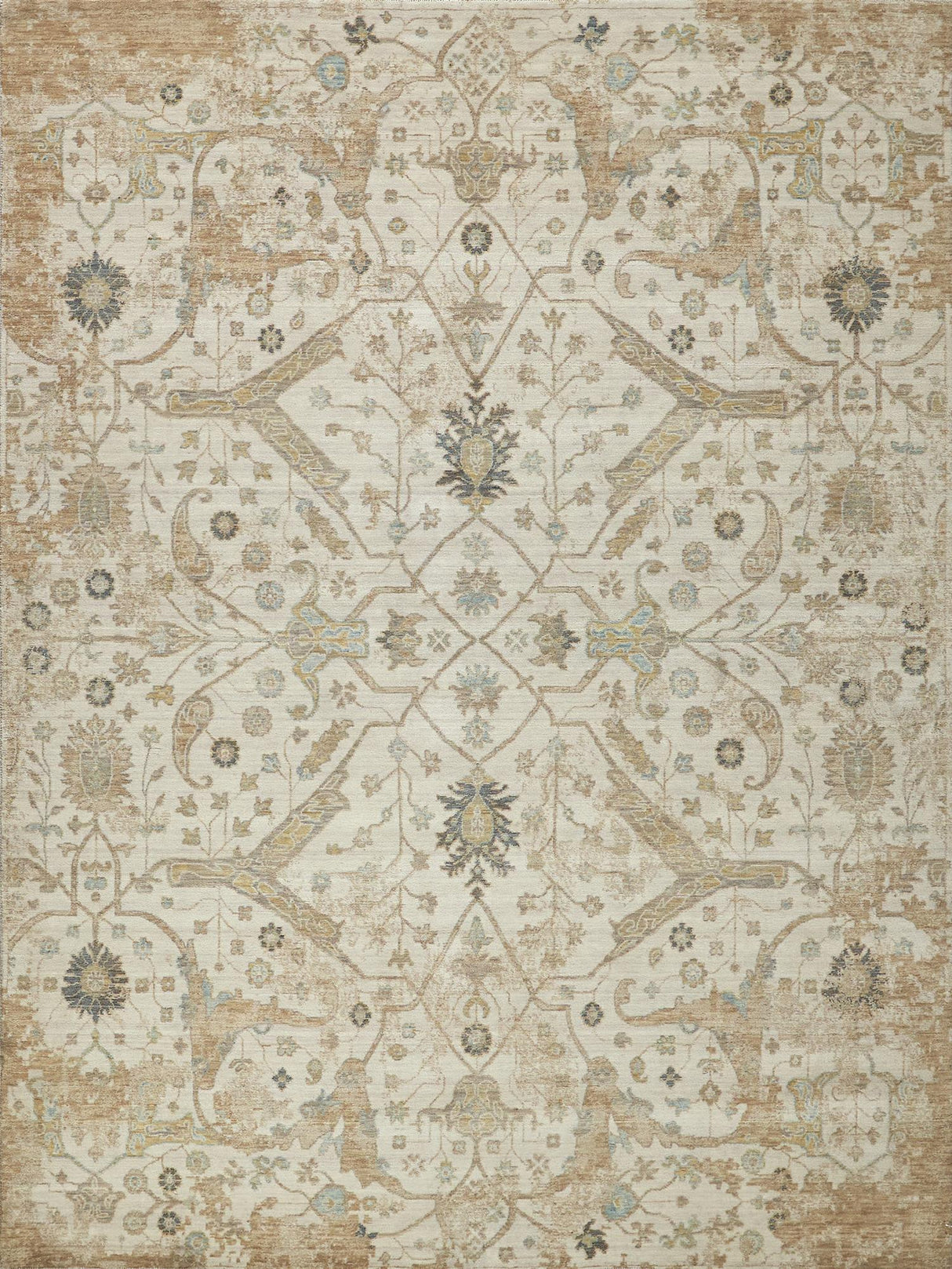 Exquisite Rugs Exquisite Rugs Artisan Handmade Wool/Nylon in 7229 Ivory 6' x 9' Area Rug