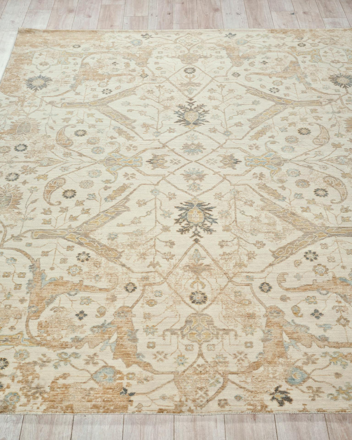 Exquisite Rugs Exquisite Rugs Artisan Handmade Wool/Nylon in 7229 Ivory 9' x 12' Area Rug