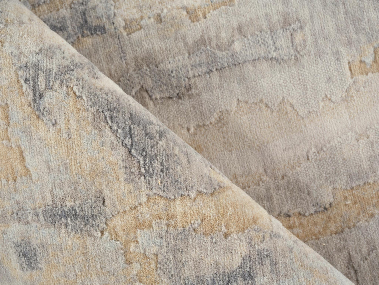 Exquisite Rugs Exquisite Rugs Infinity Handmade Wool/Nylon in 7233 Gray/Silver 6' x 9' Area Rug