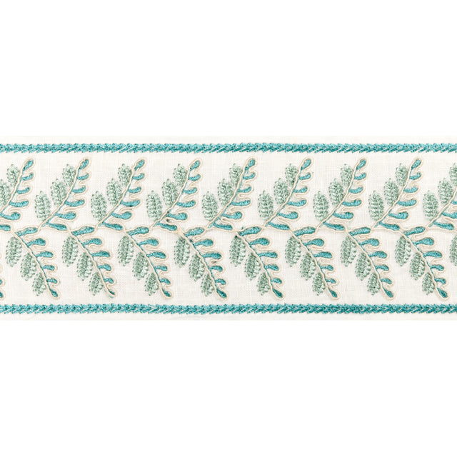 Brunschwig & Fils FOUGERE BORDER AQUA Trim