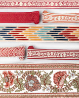 Brunschwig & Fils CASCADE BORDER RED/BLUE Trim